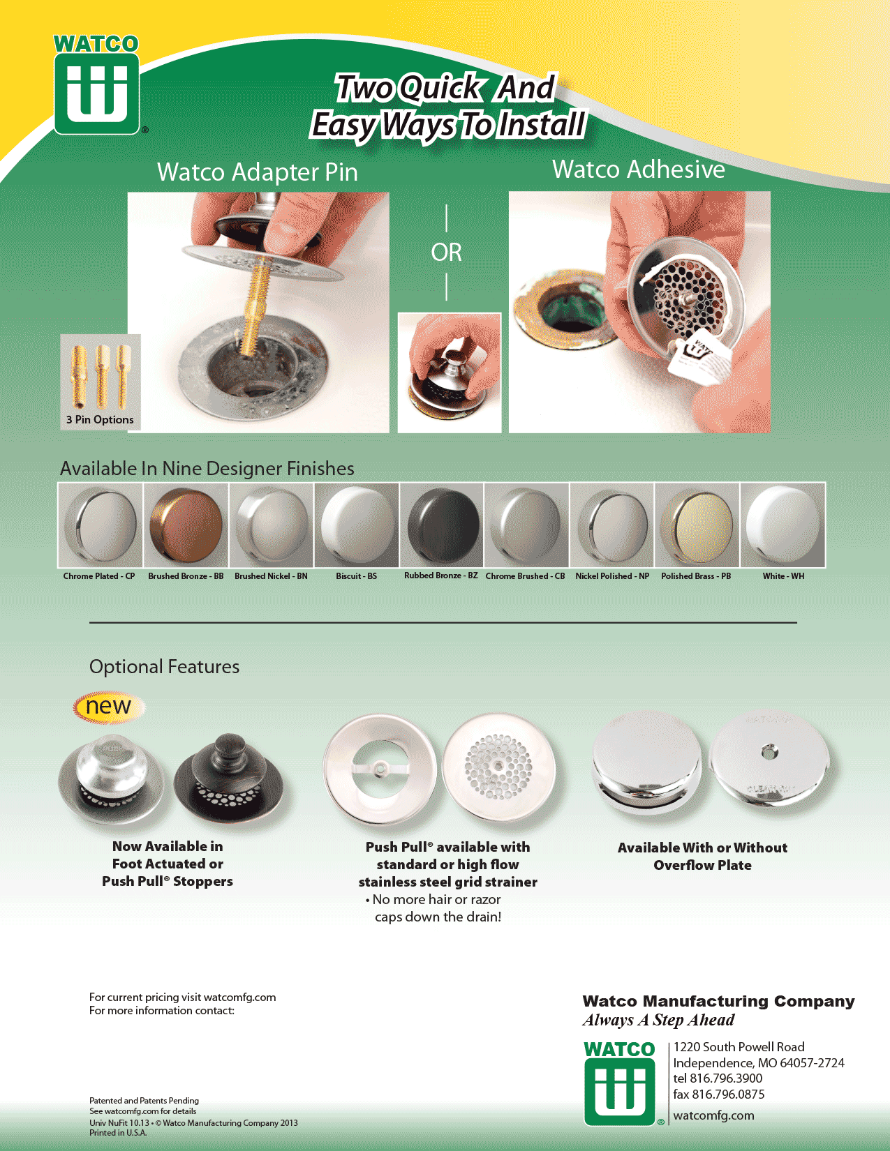 Watco Universal Nufit Sheet